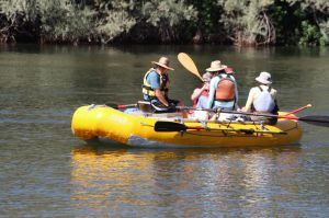 River rafting on a quiet day