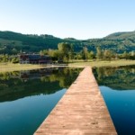 Boat dock at Glacial Lake.